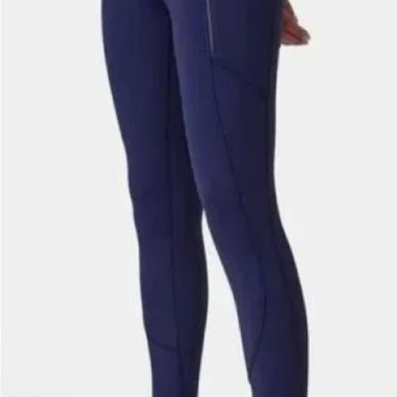 Athleta Navy Blue Rainier Tight Leggings with Zipper Pockets - Picture 11 of 12